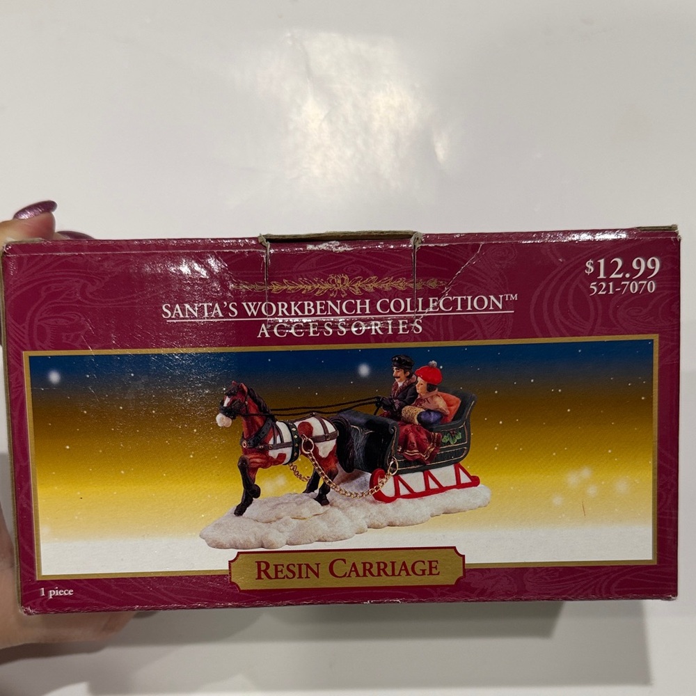 Santa's Workbench Collection Accessories Resin Carriage